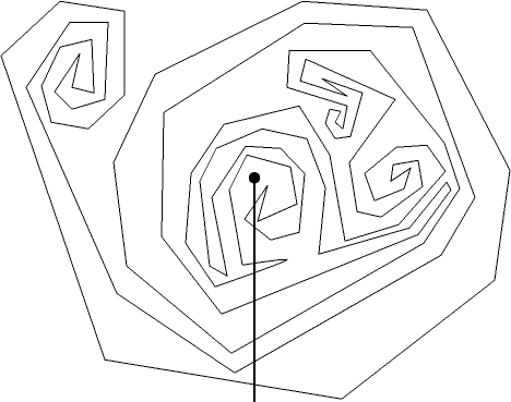 Point inside a polygon
